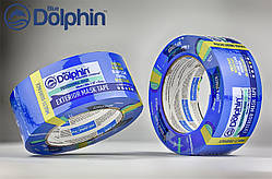 Малярна стрічка ПВХ (скотч) 48мм х 50м Blue Dolphin TARP&STUCCO  синя (30днів)