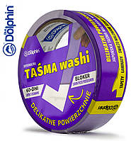 Малярська стрічка (скотч) 35мм х 25м Blue Dolphin Washi Delicate  фіолетова (60днів)