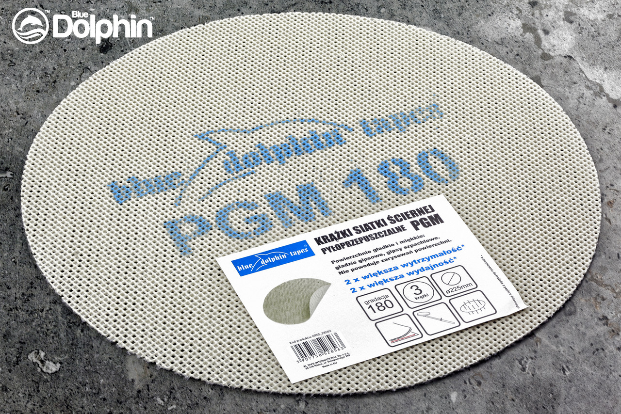 Шліфувальне коло сітка Blue Dolphin 225 мм P180, фото 1