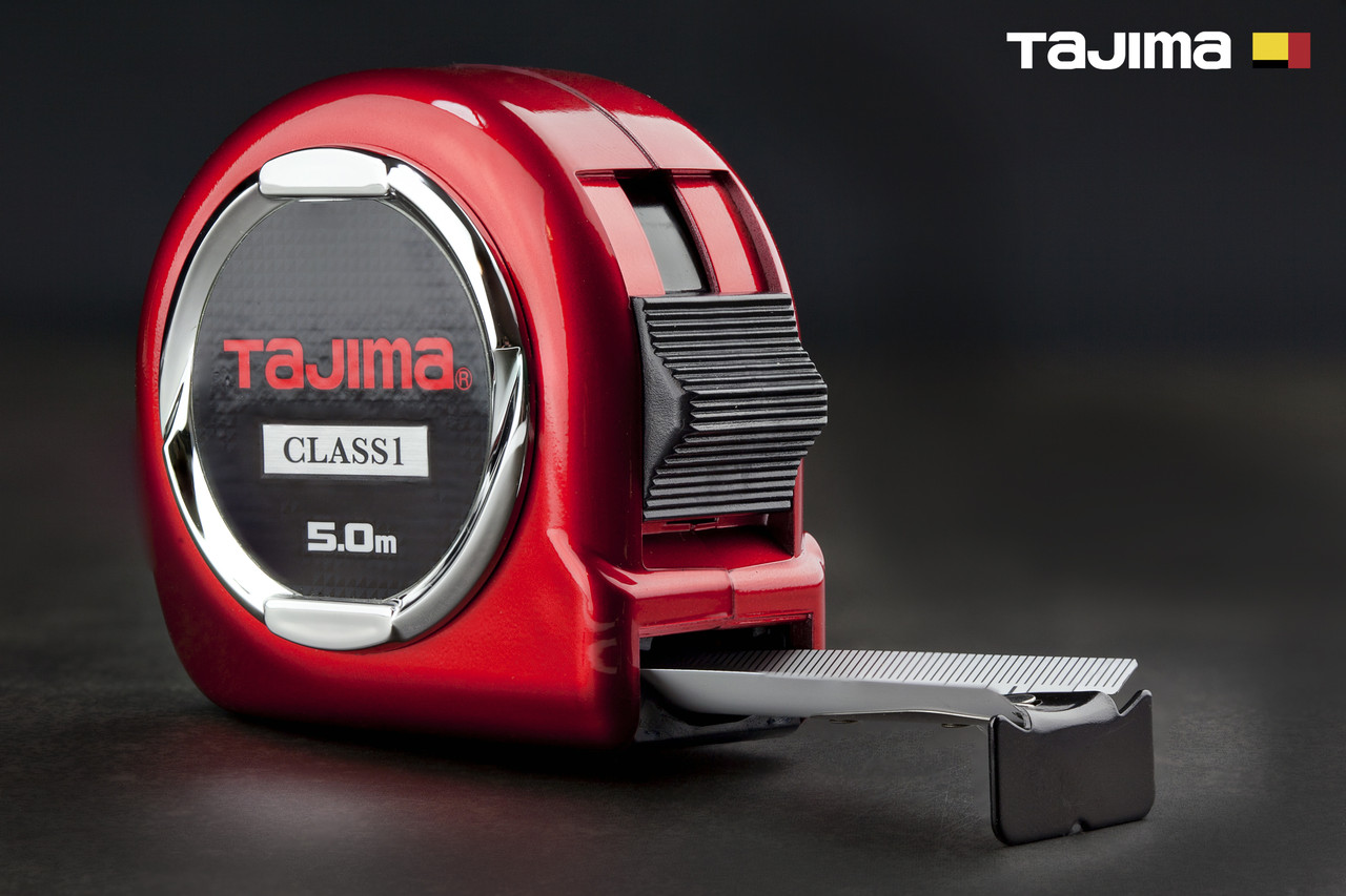 Рулетка будівельна 5 м х 25 мм TAJIMA (Японія) HI LOCK 1 клас точності, фото 1