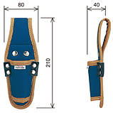 Кишеня для інструментів TAJIMA (Японія) TAFFMAX TM-KH1 поясна 1 відділення, фото 4