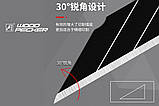 Леза для ножа 9 мм кут 30 ° Woodpecker чорні ультра гострі 10шт FD-B40A, фото 9