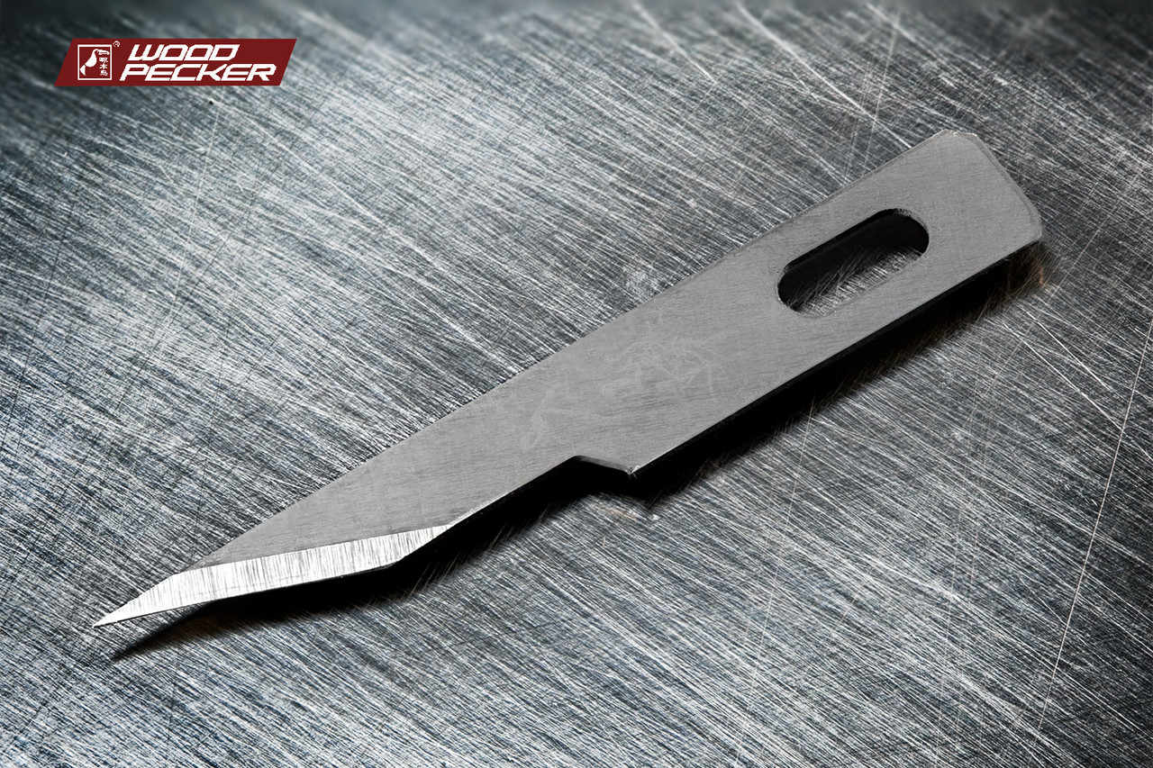 Леза для макетного ножа (скальпеля) 5,8мм сірі Woodpecker 10шт FD-518, фото 1