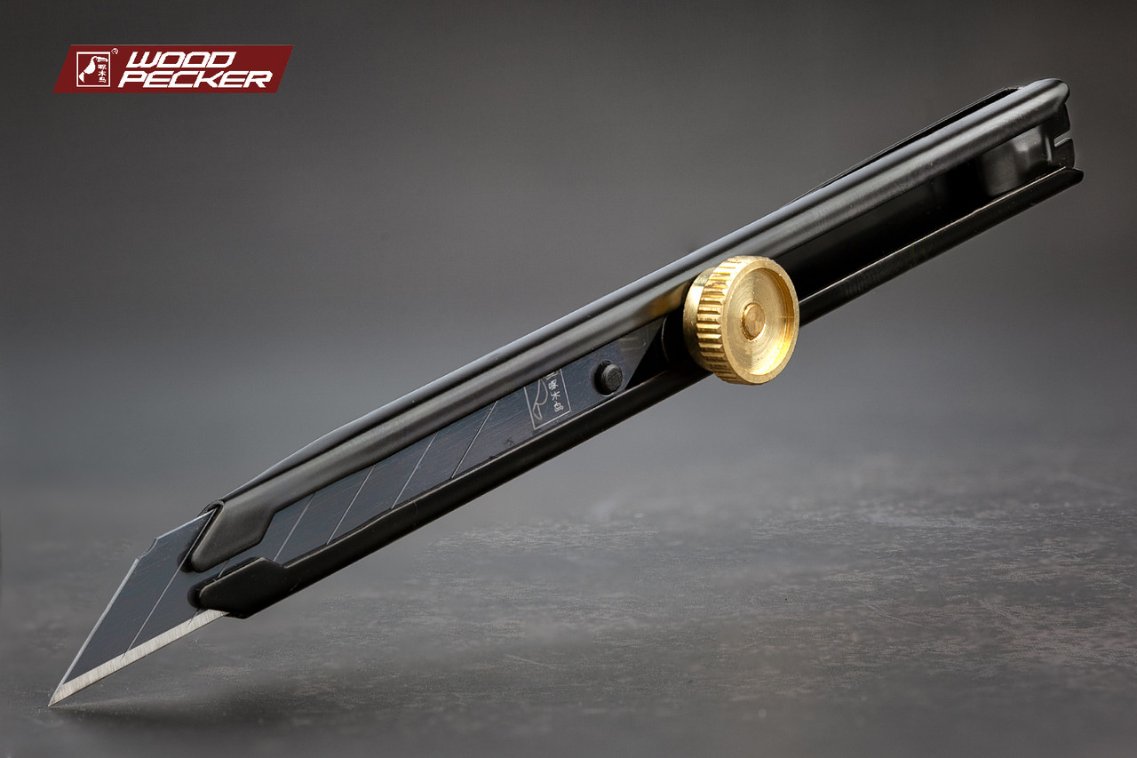 Ніж будівельний 9мм кут 30° гвинтовий фіксатор Woodpecker FD-712, фото 1