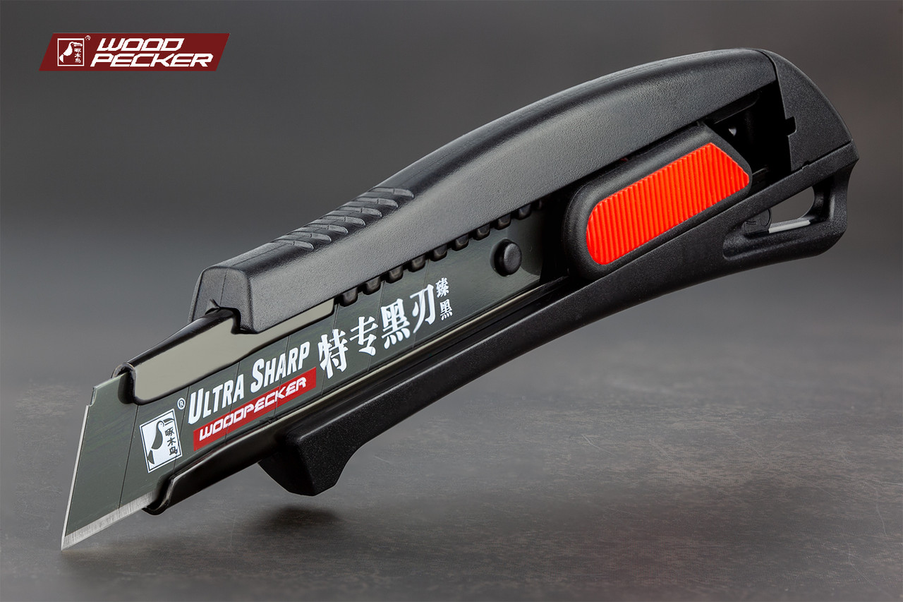 Ніж будівельний 18мм автофіксатор Woodpecker FD-7816, фото 1