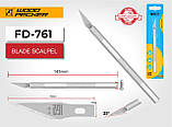 Ніж канцелярський скальпель Woodpecker FD-761, фото 3