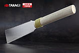 Пила ручна для дерева 180 мм TAKAGI (Японія) GISUKÉ Compact Ryoba двостороння 17/9 TPI, фото 2