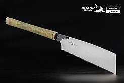 Пила ручна для дерева 250 мм TAKAGI (Японія) SHARK SAW Kataba  - 19 TPI ротангова ручка