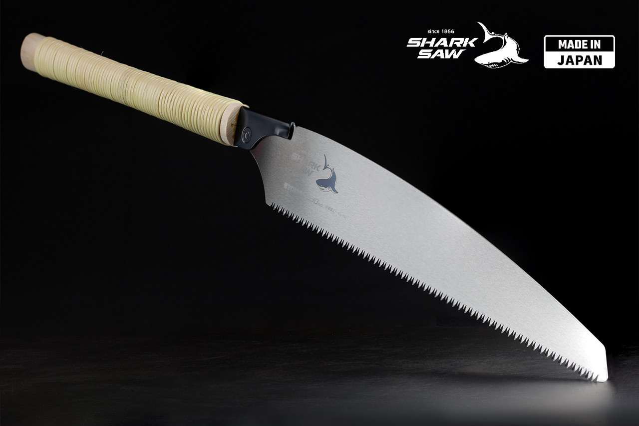 Пила ручна для дерева 330 мм TAKAGI (Японія) SHARK SAW Kataba - 10 TPI ротангова ручка, фото 1