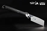 Складана ручна пила для дерева TAKAGI (Японія) SHARK SAW Kataba - 15 TPI 265 мм, фото 3