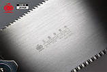 Пила ручна японська для дерева 210мм GYOKUCHO SEIUN SAKU Ryoba двостороння 17/10-7 TPI ротангова ручка, фото 6