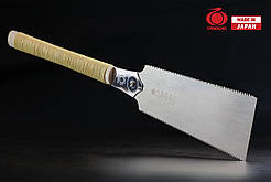 Пила ручна японська для дерева 240мм GYOKUCHO SEIUN SAKU Ryoba двостороння 15/11-7 TPI ротангова ручка