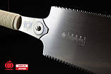 Пила ручна японська для дерева 300мм GYOKUCHO SEIUN SAKU Ryoba двостороння 9/7-5 TPI ротангова ручка, фото 6