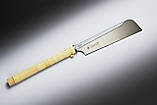 Пила японська по дереву 240мм Gyokucho Dozuki Razor Gold A обушкова тонка 17 TPI, фото 10