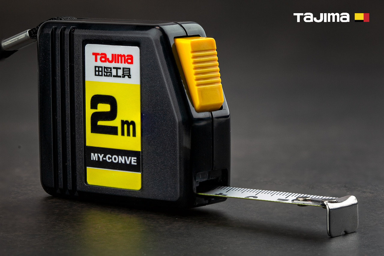 Рулетка будівельна 2м х 13мм TAJIMA (Японія) MY-CONVE MY-20, фото 1