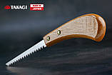 Пила ручна по дереву TAKAGI (Японія) викружна 9 TPI 120 мм, фото 5