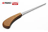 Пила ручна по дереву TAKAGI (Японія) Hikimawari викружна 15 TPI 180 мм, фото 5
