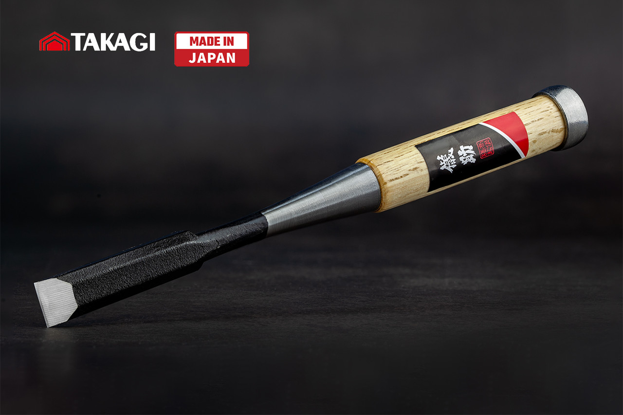 Японська стамеска долото 15 мм TAKAGI (Японія) GISUKÉ Premium ударна, фото 1