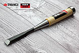 Японська стамеска долото 15 мм TAKAGI (Японія) GISUKÉ Premium ударна, фото 3