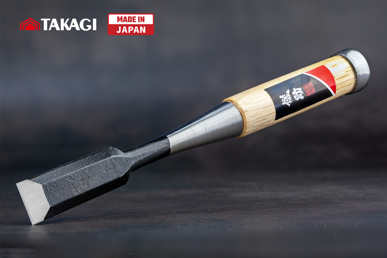 Японська стамеска долото 21 мм TAKAGI (Японія) GISUKÉ Premium ударна, фото 1