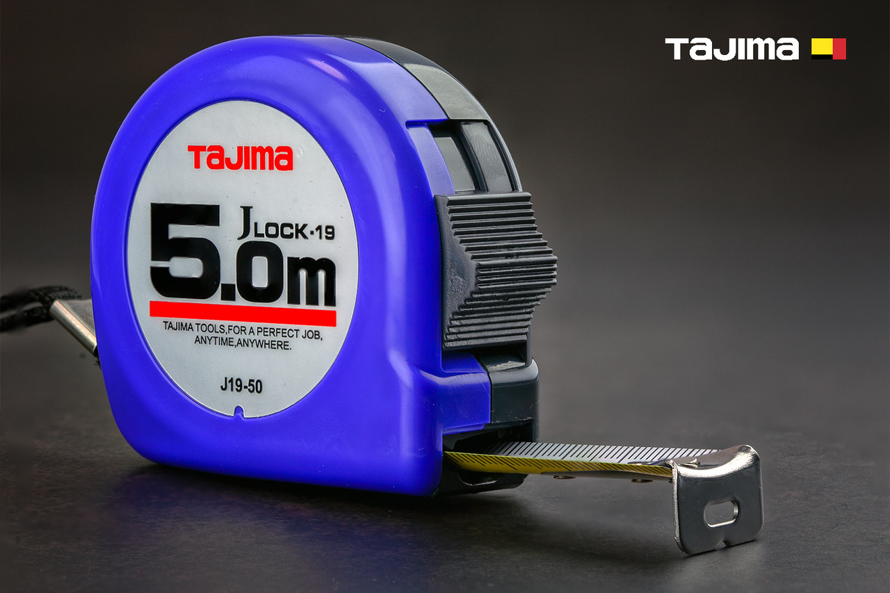 Рулетка будівельна 5м х 19мм TAJIMA (Японія) J LOCK J19-50, фото 1