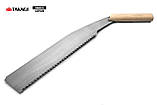 Пила ручна по дереву 330 мм TAKAGI (Японія) Timber Gisuké 5/9 TPI дерев'яна ручка, фото 4