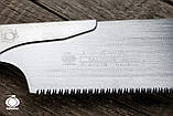Пила ручна по дереву 270 мм Gyokucho Razorsaw (Японія) Kataba Super Hard 13,4 TPI, фото 6