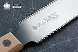 Пила ручна по дереву 125 мм Gyokucho Razorsaw (Японія) гнучка двостороння 26/20 TPI, фото 5