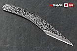 Кований універсальний будівельний ніж TAKAGI Kiridashi (Японія) 200 мм, фото 6