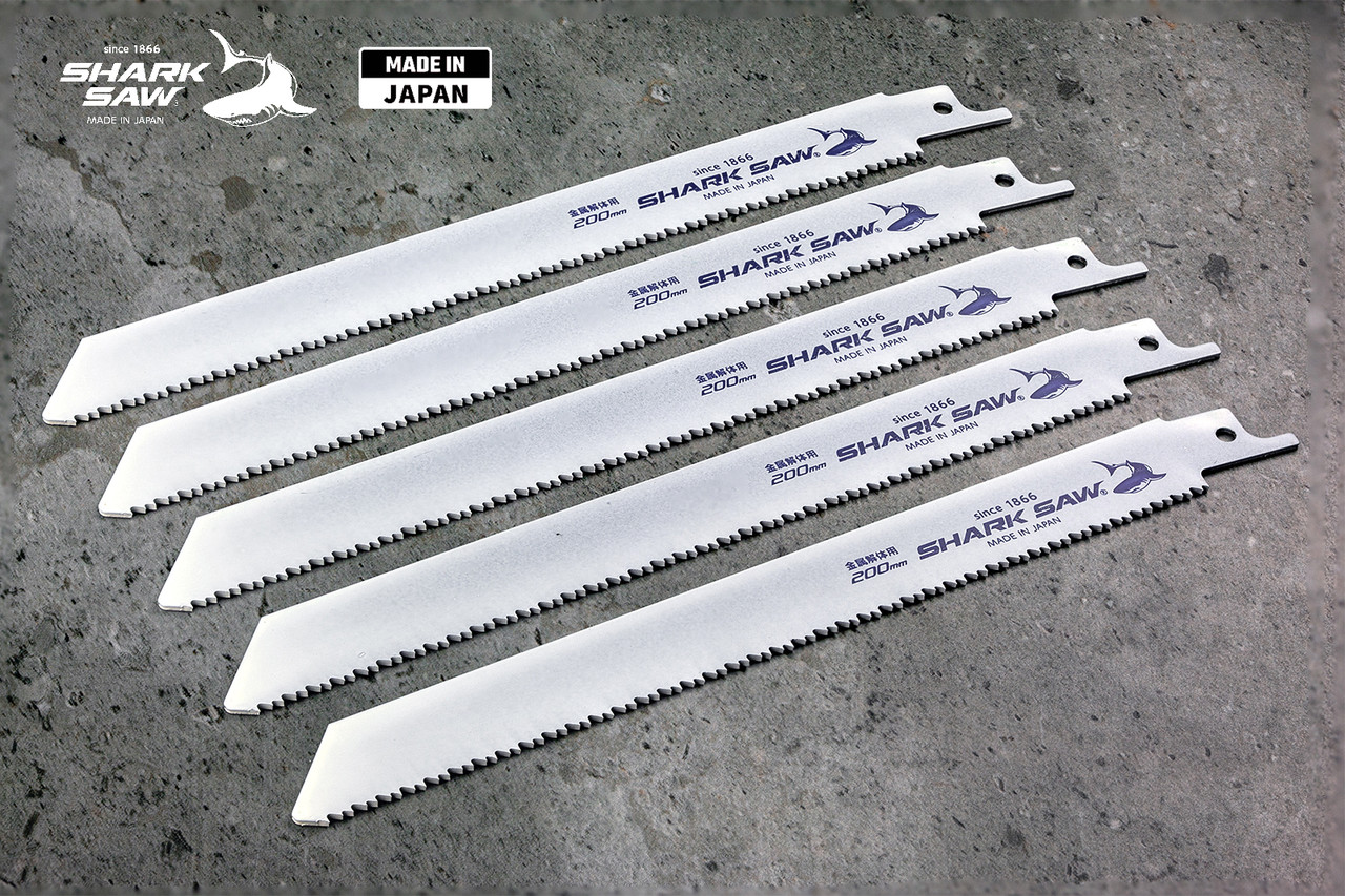 Набір полотен по металу і пластику 200мм TAKAGI (Японія) HSS Сobalt для шабельних пилок 1,3 мм 10-14 TPI, 5шт., фото 1