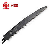Полотно по дереву 200мм Gyokucho Razorsaw (Японія) Shinsoku для шабельних пилок 0,9 мм 7,5 TPI, 1шт., фото 8