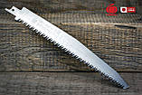 Набір полотен по дереву 200мм Gyokucho Razorsaw (Японія) Shinsoku для шабельних пилок 0,9 мм 7,5 TPI (3 шт), фото 5