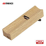 Ручний столярний міні рубанок 18 мм Takagi (Японія) з увігнутою підошвою, фото 9