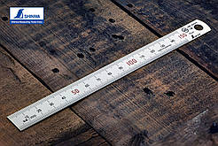 Лінійка 150 мм SHINWA (Японія) метрична з нержавіючої сталі 1 клас