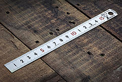 Лінійка 150 мм SHINWA (Японія) метрична з нержавіючої сталі 1 клас