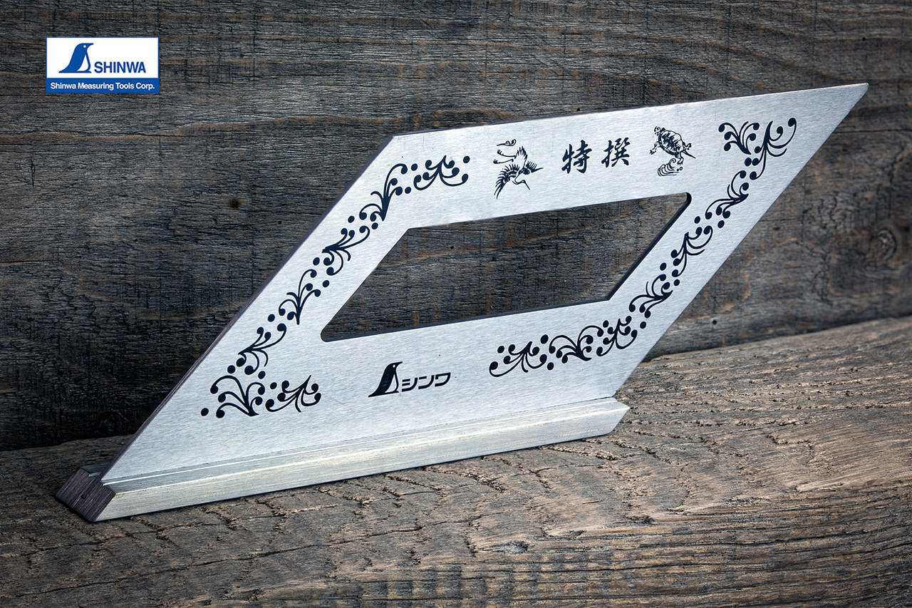 Столярний кутник 170х62 мм SHINWA (Японія) 45° нержавіюча сталь, фото 1