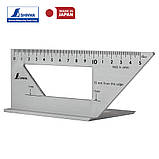 Столярний кутник 170х63 мм SHINWA (Японія) 3D 45° 90° алюміній, фото 7