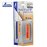 Столярний кутник 170х63 мм SHINWA (Японія) 3D 45° 90° алюміній, фото 10