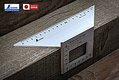 Столярний кутник 200х63 мм SHINWA (Японія) 3D 45° алюміній