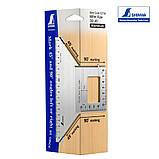 Столярний кутник 200х63 мм SHINWA (Японія) 3D 45° алюміній, фото 9