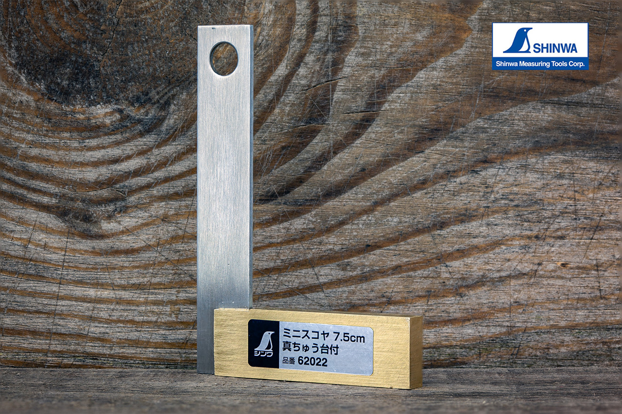 Кутник 75х53 мм SHINWA (Японія) нержавіюча сталь, латунь, фото 1