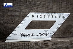 Столярний кутник 170х62 мм SHINWA (Японія) 45° нержавіюча сталь