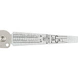 Лінійка конусна для вимірювання зазорів, щуп 1-15мм SHINWA (Японія) нержавіюча сталь з протектором і затискачем, фото 8