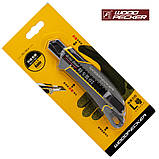 Ніж будівельний 18мм алюмінієва основа, автофіксатор Woodpecker FD-7814, фото 5