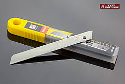 Леза для ножа 9мм Woodpecker без сегментнтів сірі 10шт FD-25