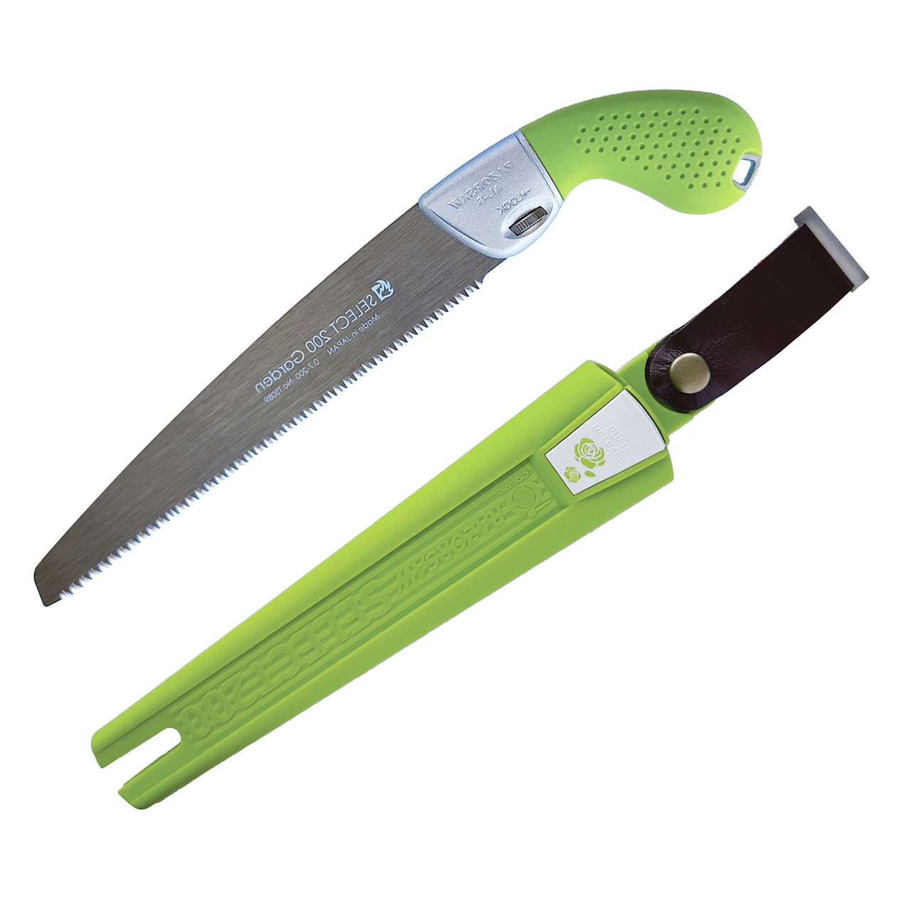 Ножовка ручная по дереву 200мм Gyokucho (Япония)  с поясным чехлом 9 TPI, фото 1