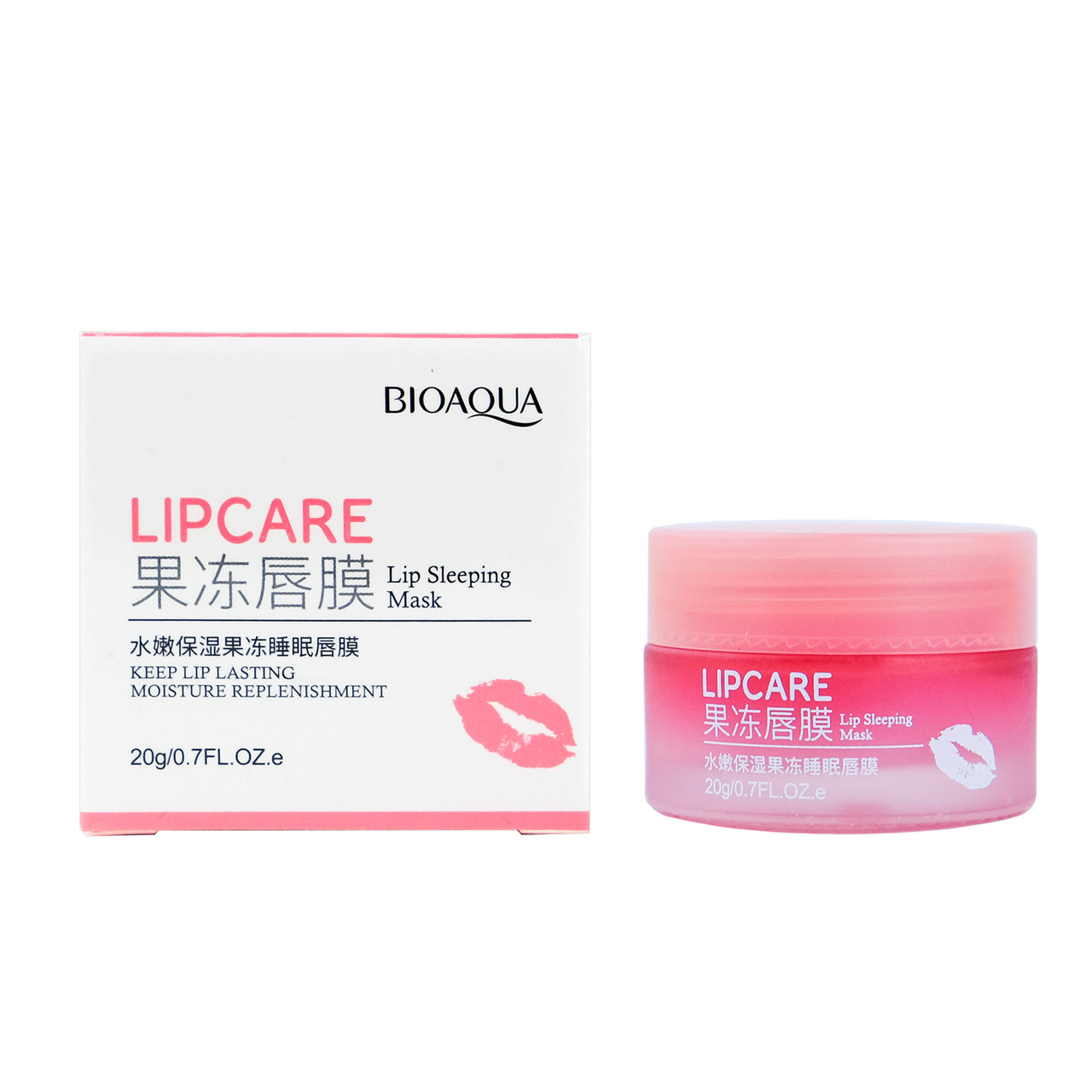 Нічна маска для губ BIOAQUA Lip Sleeping Mask з екстрактом полуниці 20 г, фото 1