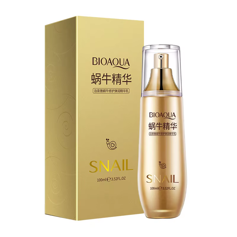 Відновлюючий та еластичний лосьйон-есенція для обличчя BIOAQUA Snail 100 мл (BQY50356), фото 1