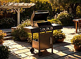 Гриль-барбекю газовий на 3 пальники 8,1кВт GardenLine BBQ8076 чавунні решітки, складані столики, редуктор, фото 6