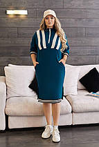 Сукня в спортивному стилі великого розміру Розміри: 50-52, 54-56, 58-60, 62-64, фото 4